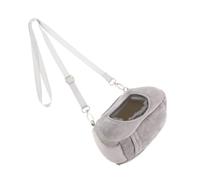 JOINPAYA Pet Out Bag Pet Carrying Bag Small Animal Carriers Hamster Outdoor Carriers Outdoor Guinea Pig Pouch Sugar Glider Pouch Diamond Fleece Grey