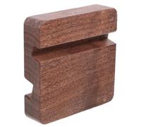 JOINPAYA Phone Holder Stand Mobile Phone Bracket Double Groove Black Walnut Wood Coffee Desktop Stand, 11mm and 9mm Slots for Smartphone and Tablet