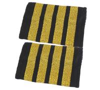 JOINPAYA Pilot's Shoulder Straps for Airline Pilot Uniform Aviation Epaulette Captain Epaulets for Flight Attendant Cosplay Made of Material