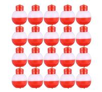 JOINPAYA Plastic Ball Float 20pcs Sea Fishing Float Ring for Bait Lovers | ABS Lightweight Design, Red Finish, Convenient Use, Sea Fishing Accessory, Fits Bait Setups