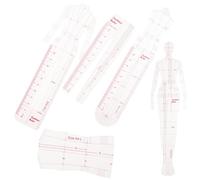 JOINPAYA Plastic Clothing Pattern Making Ruler with Female Figure Drawing Template, Fashion Sewing Curve Ruler for Women, Suitable for Clothing Design and Sewing Projects