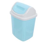JOINPAYA Plastic Flip Top Trash Can Rectangular Compact Waste Bin 4.8l with Swing Lid Space-saving Narrow Design, Easy Disposal and Keeps Waste of Sight for Bathroom and Office