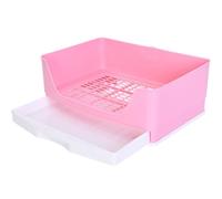 JOINPAYA Plastic Rabbit Potty Large Drawer-style Litter Box with Odor Control and Filtering Base for Small Animals like Chinchilla and Hamster, for Living Rooms and Parks