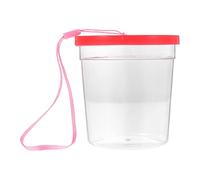 JOINPAYA Plastic Reptile Feeding Box with Lid and Rope, Mini Container for Betta Fish and Reptiles, Practical to Carry for Feeding Scenarios Random Color