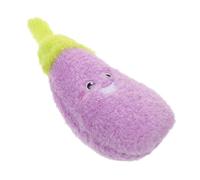 JOINPAYA Plush Eggplant Interactive Chew for Puppies Cats Lightweight Safe Material for Indoor Alleviates Stress Boredom