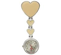 JOINPAYA Pocket Watch Luminous Nurse Love-Shaped with Quartz Movement Beige Colour Portable and Waterproof Design, Stable Performance for Professionals