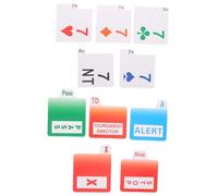 JOINPAYA Portable Bridge Bidding Cards Wear-resistant PVC Plastic Standard Design for Smooth Gameplay Essential Accessories for Bridge Players and Tournaments Interactive Family Game Cards