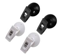 JOINPAYA Portable Car Curtain Clamp Creative and Simple Design Pvc Material 2 Pair with Suction Cup Convenient to Use for Auto Window Curtains and Photo Holders