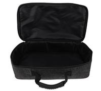 JOINPAYA Portable Electric Guitar Pedalboard Bag with Shock-resistant Lining Secure Storage for Single Effect Pedals Hard Organizer Case with Handle for Easy Transport Grey