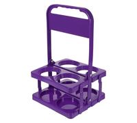 JOINPAYA Portable Folding Beer Carrier with Handle and Purple Plastic Material, Beer Basket for Oktoberfest, Bar Supplies for Carrying Multiple Bottles, for Restaurant and Outdoor Use