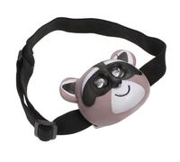 JOINPAYA Portable Head Mounted Headlight Lightweight Abs Outdoor Head Lamp for Cartoon Animal Design Raccoon Style for Camping Hiking Running and Walking