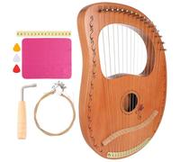 JOINPAYA Portable Lyre Harp Instrument Practical Body Stringed Harp for Beginners and Delicate Music Gift for Cultivating Interest Easy to Carry and Play Anywhere