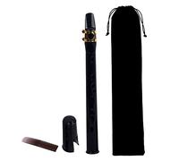 JOINPAYA Portable Saxophone Pocket Size Sax for Boys and Girls Adults Mini Saxophone Kit Carrying Bag Black Long Type