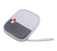 JOINPAYA Portable Travel Medicine Bag Empty First Aid Organizer Pouch Made of Sturdy Oxford Cloth with Easy Carry Zipper Design for Outdoor and Boat Use