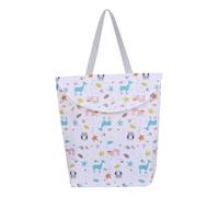 JOINPAYA Portable Travel Storage Basket for Diapers Multi-Pocket Organizer for Stroller Large Capacity Canvas Bag for Essentials Easy to Clean and Use