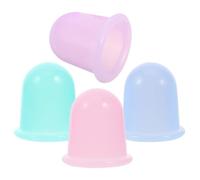 JOINPAYA Portable Vacuum Cupping Silicone Cupping Tool 4pcs for Facial Massage Therapy and Personal Sports Needs