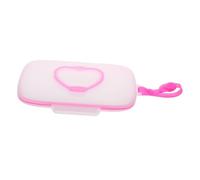 JOINPAYA Portable Wipes Dispenser Box Cute Heart Shape Refillable and Lightweight Container for Diaper Bags and Cars for Keeping Clean The Go