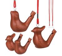 JOINPAYA Pottery Bird Water Whistles with Lanyards - Clay Bird Call Whistle Musical Noisemaker Toys for Kids Outdoor Activities and Watching