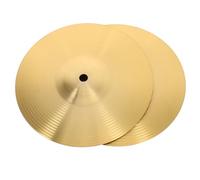 JOINPAYA Practice Drum Cymbals 2 Pcs Metal Cymbals for Drum Sets Lightweight and Portable Jazz Drums Accessory