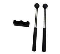 JOINPAYA Professional Non Slip Lightweight Percussion Sticks with Rubber Mallet Holder for Tongue Drum Metal Drumsticks for Ethereal Drum Sound and Comfortable Grip