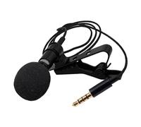 JOINPAYA Professional Omnidirectional Lavalier Microphone Clip with Noise Reduction and Condenser Technology, 3.5mm Plug Wired Recording Microphone for K Song Recording and Online Teaching