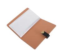 JOINPAYA Pu Leather Checkbook Cover with Combination Lock, 48-Check Capacity and 24 Card Slots, Lockable Business Bill Organizer for Invoices and Personal Deposit Slips, Black