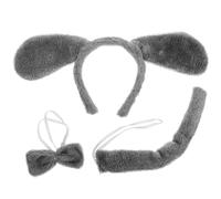 JOINPAYA Puppy Props Dog Costume Cosplay Costume with Cloth Tail Headband Bowtie Soft Material Not Easy to Shed Cute Design Comfortable Touch for Unique Photos