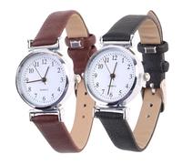 JOINPAYA Quartz Wristwatch 2Pcs Set White and Brown Faces for Boys School and Daily Wear