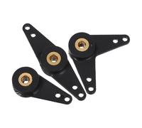 JOINPAYA Rc Yacht Rudder Arm 3pcs Nylon Copper Core Heavy Duty Control Horns for Remote Control Racing and Upgrades