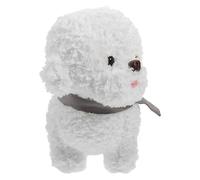 JOINPAYA Realistic Plush Dog Cute Stuffed Bichon Frise for Soft and Fluffy Dog Stuffed Animal for Room Decoration and Sleep Companion