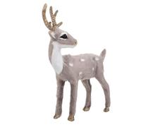 JOINPAYA Realistic Reindeer Figurine Intricate Craftsmanship Lifelike Plastic Deer Statue for Christmas Holiday Decor Festive Ornament for Home and Yard