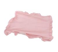 JOINPAYA Rectangular Pink Ruffled Tablecloth Made of Sturdy Polyester with Natural Draping Effect and Scratch Coverage, Vintage Classic Gingham Style for Farmhouse Kitchen or Dining Table