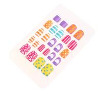 JOINPAYA Removable Fake Nails for 2 Boxes Non-toxic Jelly Gel Nail Tips Assorted Designs Manicure Set Self-adhesive Artificial Fingernails for Random Color Random Style