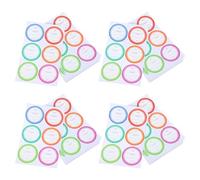 JOINPAYA Removable Waterproof Date Labels Stickers for Food Storage - 40X40Mm Oil-Proof Self-Adhesive Kitchen Labels for Jars Freezer Bags and Pantry Containers - 80 Sheets (8 Packs