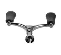 JOINPAYA Replacement Fishing Reel Handle Power Knob with Stainless Steel Rotating Arm Grip Screw-in Design for Multi-Rod Compatibility Ergonomic EVA Knob for Lake River and Sea Fishing Rods