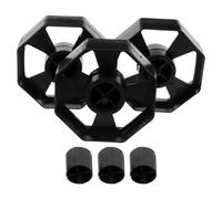 JOINPAYA Replacement Tape Dispenser Wheel Core 6Pcs Set (3 Large + 3 Small) Black Adhesive Tape Roller