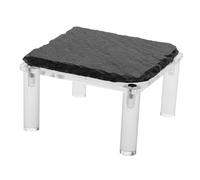 JOINPAYA Reptile Basking Platform Rock with Authentic Texture Naturalistic Tortoise Habitat Stone for Climbing and Feeding Interactive Landscape Decor for Gecko Lizard and Turtle Terrariums