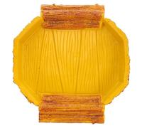 JOINPAYA Resin Reptile Water Bowl 1pc Feeding Dish for Star Tortoises and Leopard Tortoises Terrarium Use