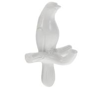 JOINPAYA Resin Wall Hook Practical Door Back Mount Decorative Hook Bird Shape for Kitchen and Glass Surface in White