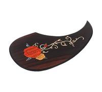JOINPAYA Rosewood Guitar Pickguard Protective Plate with Double-sided Adhesive Carved Inlay Acoustic Guitar Pick Guard Impact Protection