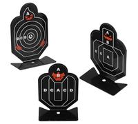 JOINPAYA Rotatable Metal Shooting Targets 3Pcs Small Precision Boards for Outdoor Training and Range Practice