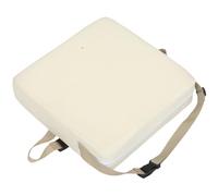 JOINPAYA ’S Booster Seat Cushion for Dining Chair, 13.2X12.8Inch Honeycomb Mesh Height Increasing Pad with Adjustable Strap and Easy Release Buckle, Milk White High Chair Booster for Family