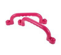 JOINPAYA Safety Hand Grips for Climbing Frames Pink Plastic Safety Handles with Slip Textured Surface Fit for Playsets and Playhouses Indoor Outdoor Playground Accessories