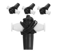 JOINPAYA Samba Instrument Samba Rhythm Whistle Football Referee Whistle Samba Musical Instruments Black White Sports Whistle Plastic Pack of 4