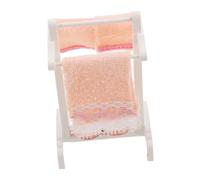 JOINPAYA Scale Miniature Dollhouse Bathroom Towel Rack with Towels and Cloth Doll House Furniture Accessory for Realistic Bathroom Decor and Scene Crafting