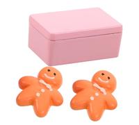JOINPAYA Scale Miniature Gingerbread Man Cookies Tiny Dollhouse Bakery Food Decoration Fade-resistant Holiday Kitchen Accessories Realistic Christmas Biscuit Models for Dollhouse Decor