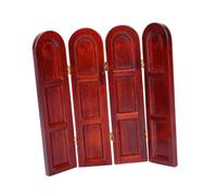 JOINPAYA Scale Miniature Wooden Door for Dollhouse Retro Design Mini Furniture Accessory for Study Bathroom Decor Eco Friendly Material