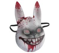 JOINPAYA Scary Bloody Bunny Face Mask for Halloween Creepy Rabbit Purge Mask for Haunted Houses and Horror Parties Spooky Festival Costume Accessory