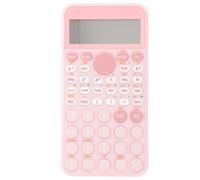 JOINPAYA Scientific Calculator for Students with Teaching Material Synchronization Design and Button Battery, Pink Ps Material, Large Size Screen Display with 12 Digits, for Mathematical