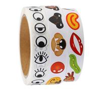 JOINPAYA Self Adhesive Eye and Nose Stickers for Boys and Girls, Black and White DIY Craft Decals, 3pcs Set for Handmade Toys and Creative Decoration